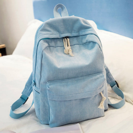 Harajuku Versatile Student Personalized Velvet Backpack