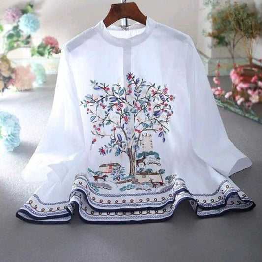 Exclusive Printed China Linen Kurti For Women LDM-1130